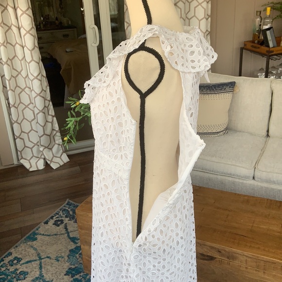 ✨SALE ✨ NWT | J Crew Tiered Midi Dress in Embroidered Eyelet - Picture 6 of 10